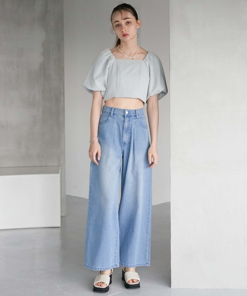 archives(アルシーヴ)の「サッカーバルーンコンパクトブラウス(シャツ/ブラウス・レディース・ブルー/ブラック/ベージュ/オフホワイト・MEDIUM)」の10枚目の写真