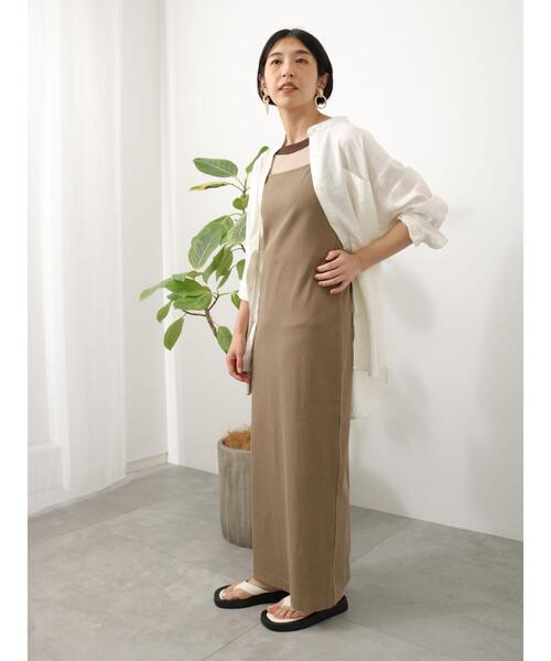 Lugnoncure(ルノンキュール)の「テレコキャミワンピース(ワンピース・レディース・ブラック/グレー/モカ・フリ-)」の22枚目の写真