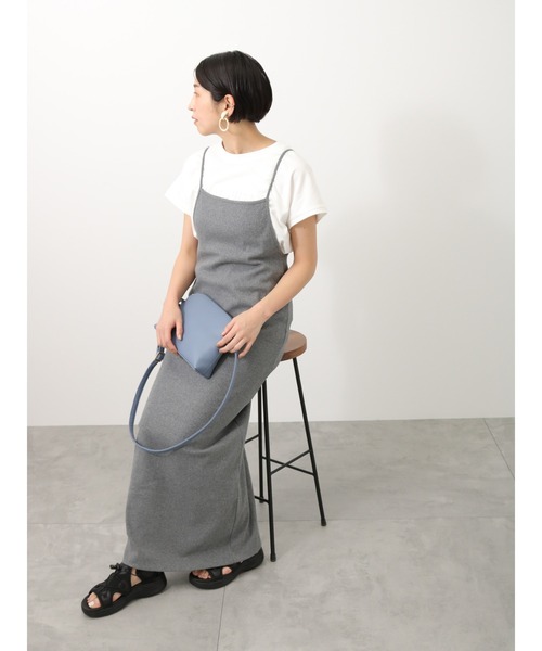 Lugnoncure(ルノンキュール)の「テレコキャミワンピース(ワンピース・レディース・ブラック/グレー/モカ・フリ-)」の3枚目の写真