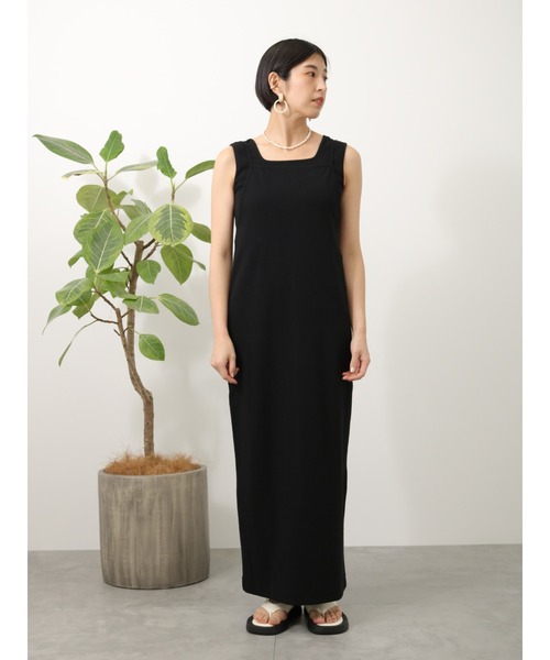 Lugnoncure(ルノンキュール)の「テレコキャミワンピース(ワンピース・レディース・ブラック/グレー/モカ・フリ-)」の9枚目の写真