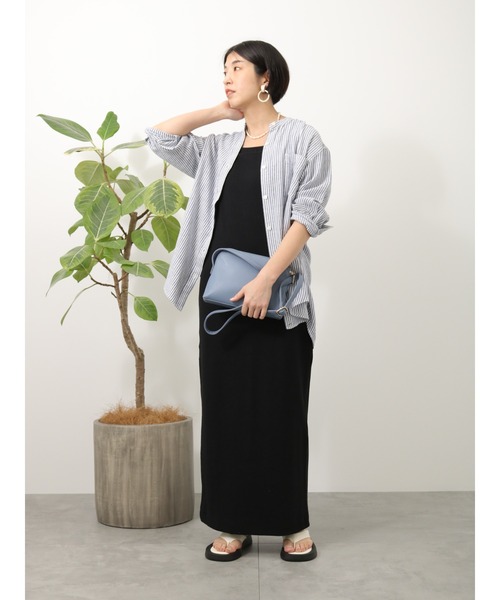 Lugnoncure(ルノンキュール)の「テレコキャミワンピース(ワンピース・レディース・ブラック/グレー/モカ・フリ-)」の6枚目の写真