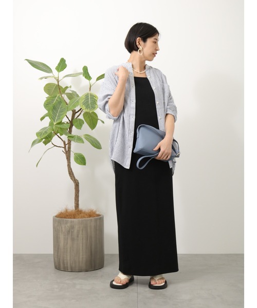 Lugnoncure(ルノンキュール)の「テレコキャミワンピース(ワンピース・レディース・ブラック/グレー/モカ・フリ-)」の7枚目の写真