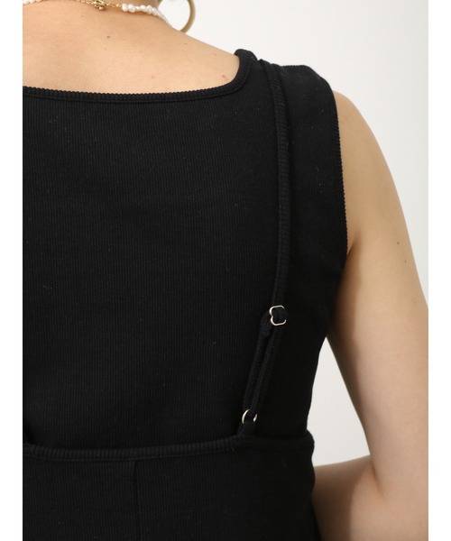 Lugnoncure(ルノンキュール)の「テレコキャミワンピース(ワンピース・レディース・ブラック/グレー/モカ・フリ-)」の12枚目の写真