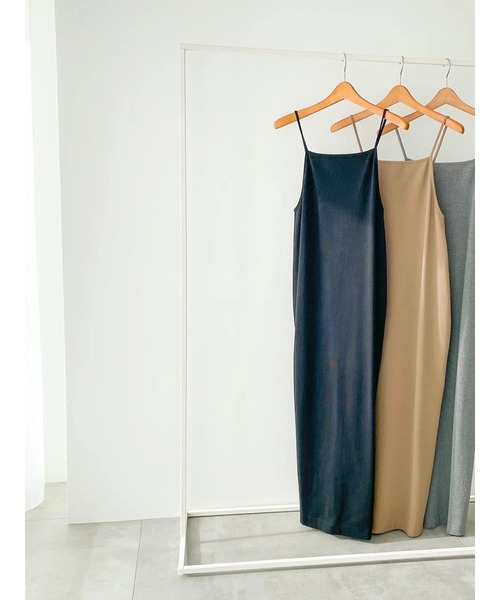 Lugnoncure(ルノンキュール)の「テレコキャミワンピース(ワンピース・レディース・ブラック/グレー/モカ・フリ-)」の17枚目の写真