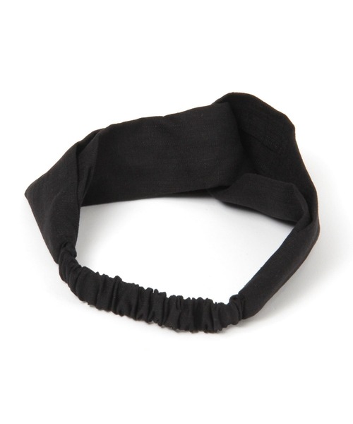 studio CLIP（スタディオクリップ）の「花刺繍ヘアバンド（ヘアバンド・レディース・ブラック/ナチュラル・FREE）」の6枚目の写真