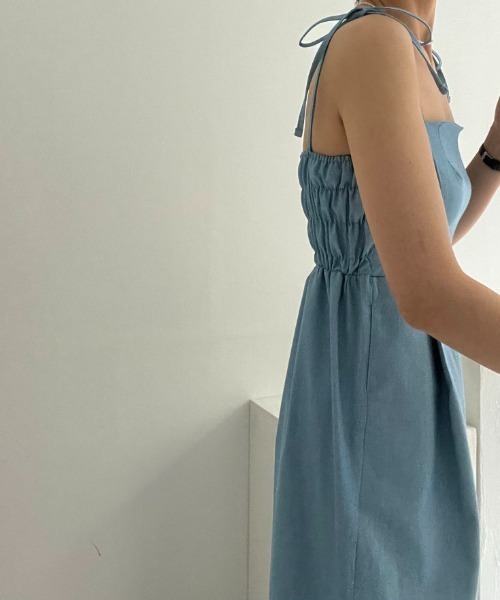 N.s（エヌドットエス）の「ショートジャケット＋キャミサロペット セットアップ（セットアップ・レディース・ブラック/ブルー/ベージュ・FREE）」の10枚目の写真