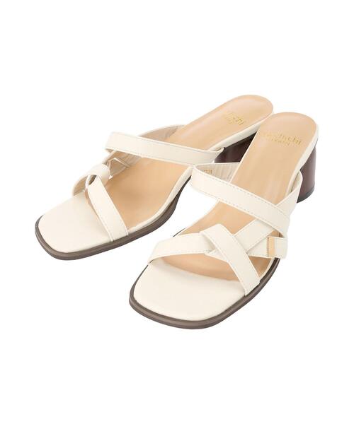 Te chichi TERRASSE（テチチテラス）の「結びリボンサンダル（サンダル・レディース・ブラック/モカ/オフホワイト・LARGE/MEDIUM）」の15枚目の写真