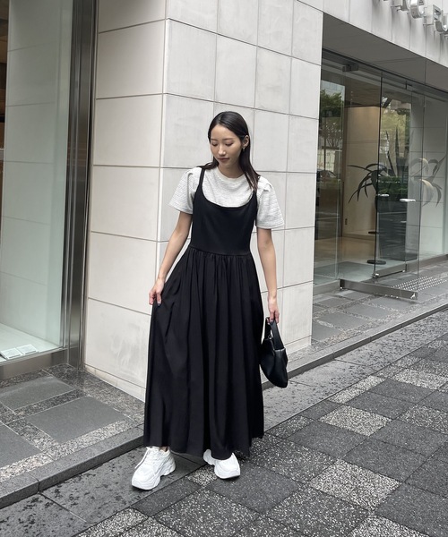 A line skirt ops / Aラインスカートワンピース（ワンピース