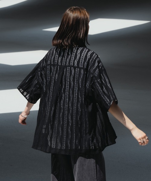 セール】LACE SHEER REGULAR SHIRT/レースシアーレギュラー