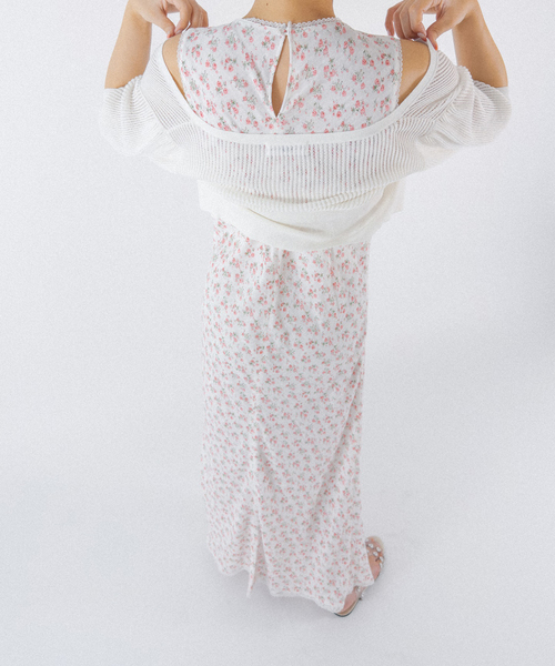 Charles Chaton（シャルルシャトン）の「Flower gauze dress