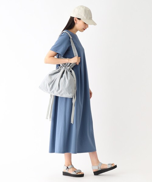 OPAQUE.CLIP（オペークドットクリップ）の「◆ドローストリングワンショルダーバッグ【A4収納可】（ショルダーバッグ・レディース・ブラック/グレー/イエロー/サンドベージュ・00）」の13枚目の写真