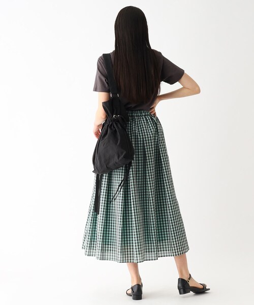 OPAQUE.CLIP（オペークドットクリップ）の「◆ドローストリングワンショルダーバッグ【A4収納可】（ショルダーバッグ・レディース・ブラック/グレー/イエロー/サンドベージュ・00）」の5枚目の写真