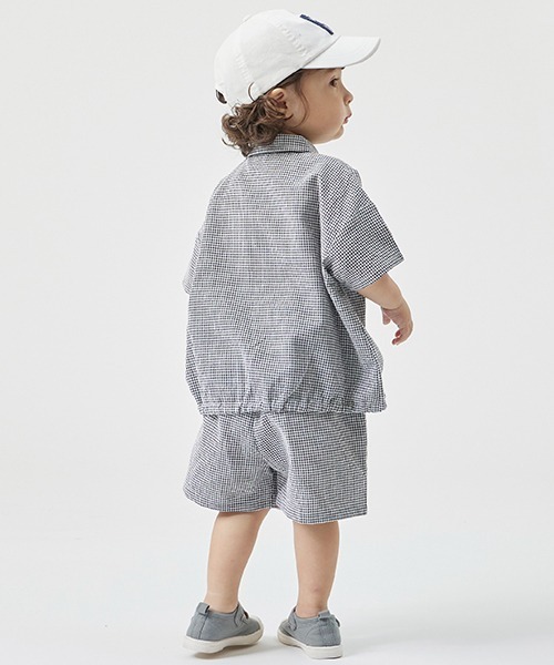 ⭐️新品⭐️定価1万4千円♡プティマインリアンAJUGA.フリル襟ジャケット petit main（プティマイン）の「【AJUGA.】バルーンワンピ