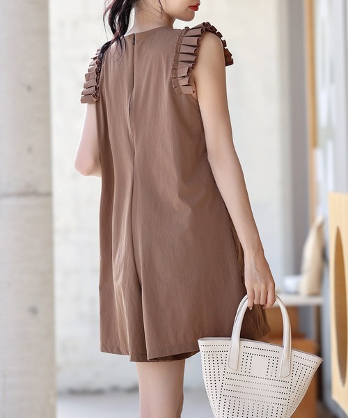 TeddyShop（テディショップ）の「【UVカット率 99%以上】レディース プリーツフリルのきれいめラッシュガード（ラッシュガード・レディース・ネイビー/カーキ/ベージュ/ブラウン/ブラック・S/LL/L/M）」の15枚目の写真