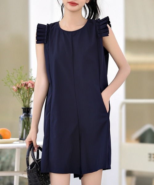 TeddyShop（テディショップ）の「【UVカット率 99%以上】レディース プリーツフリルのきれいめラッシュガード（ラッシュガード・レディース・ネイビー/カーキ/ベージュ/ブラウン/ブラック・S/LL/L/M）」の17枚目の写真