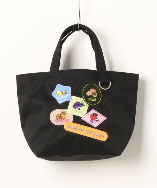 FRUIT OF THE LOOM(フルーツオブザルーム)の「FRUIT OF THE LOOM WAPPEN FRUITS MINI TOTE BAG(トートバッグ・メンズ・カーキ/ブラック/オフホワイト・FREE)」の2枚目の写真