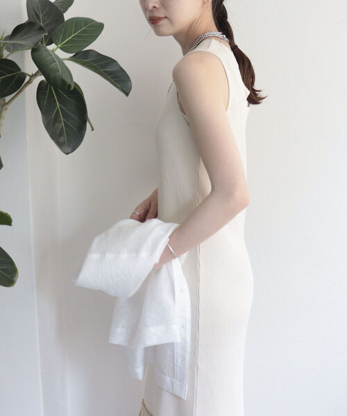 fredy emue（フレディエミュ）の「テレコマーメイドワンピース（ワンピース・レディース・アイボリー/ブラック/グレイッシュブルー・38）」の16枚目の写真