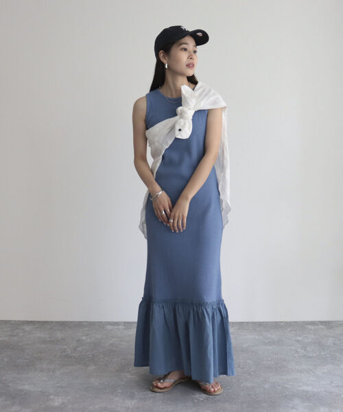 fredy emue（フレディエミュ）の「テレコマーメイドワンピース（ワンピース・レディース・アイボリー/ブラック/グレイッシュブルー・38）」の22枚目の写真