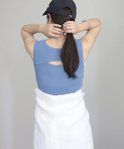 fredy emue（フレディエミュ）の「テレコマーメイドワンピース（ワンピース・レディース・アイボリー/ブラック/グレイッシュブルー・38）」の6枚目の写真