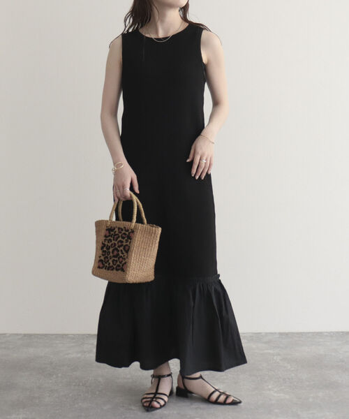 fredy emue（フレディエミュ）の「テレコマーメイドワンピース（ワンピース・レディース・アイボリー/ブラック/グレイッシュブルー・38）」の7枚目の写真