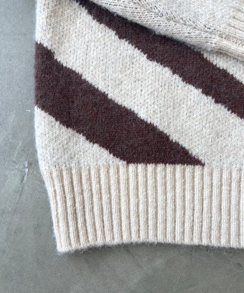 SHAGGIE（シャギー）の「ハート柄オーバーサイズプルオーバーウール混