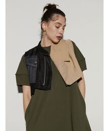 UN3D. | ファブリックミックスベスト(ベスト)