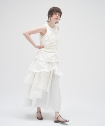 MECRE | アシメティアードフレアスカート(スカート)