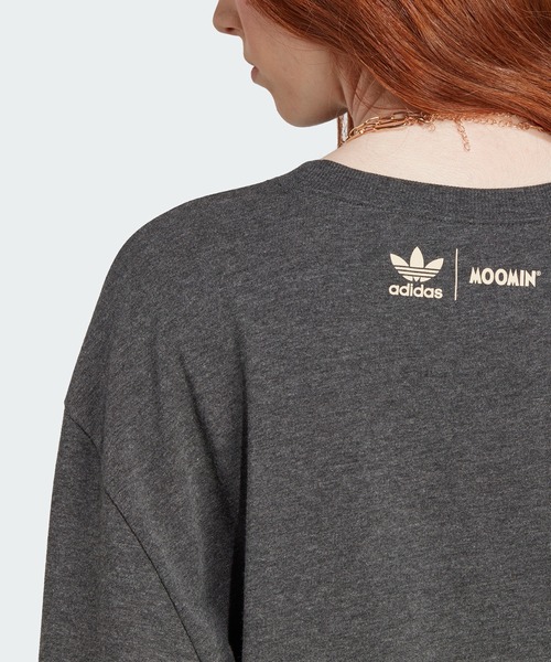 adidas（アディダス）の「アディダス オリジナルス × ムーミン 長袖Tシャツ / ロンT / アディダスオリジナルス adidas Originals（Tシャツ/カットソー・レディース・ダークグレー/グリーン・LARGE/SMALL/MEDIUM/X-LARGE/XX-LARGE/X-SMALL）」の6枚目の写真