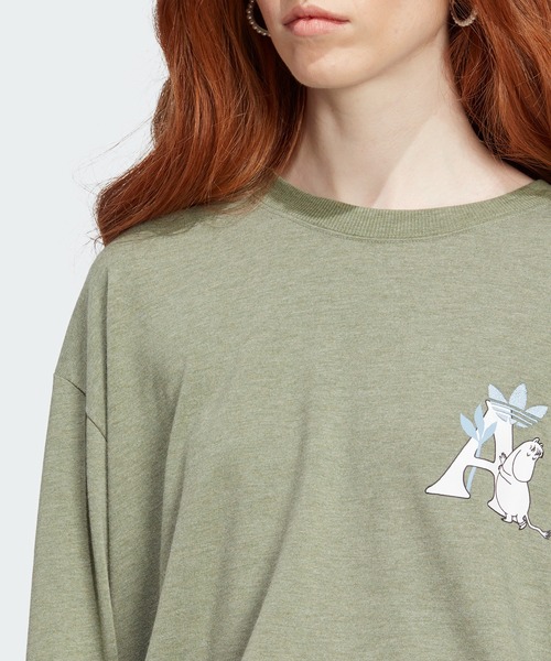 adidas（アディダス）の「アディダス オリジナルス × ムーミン 長袖Tシャツ / ロンT / アディダスオリジナルス adidas Originals（Tシャツ/カットソー・レディース・ダークグレー/グリーン・LARGE/SMALL/MEDIUM/X-LARGE/XX-LARGE/X-SMALL）」の9枚目の写真