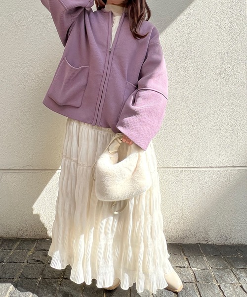 Olu.（オルドット）の「2wayファーバッグ（ショルダーバッグ・レディース・モカ/ホワイト/ベージュ・FREE）」の7枚目の写真