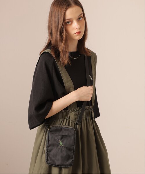 DOUBLE NAME（ダブルネーム）の「ナイロン恐竜刺しゅうサコッシュ/ユニセックス可（ショルダーバッグ・レディース・ネイビー/カーキ/ブラック・FREE）」の5枚目の写真