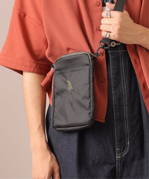 DOUBLE NAME（ダブルネーム）の「ナイロン恐竜刺しゅうサコッシュ/ユニセックス可（ショルダーバッグ・レディース・ネイビー/カーキ/ブラック・FREE）」の6枚目の写真