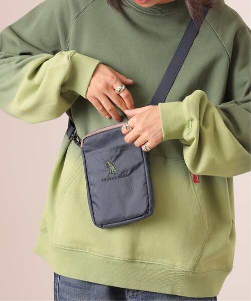 DOUBLE NAME（ダブルネーム）の「ナイロン恐竜刺しゅうサコッシュ/ユニセックス可（ショルダーバッグ・レディース・ネイビー/カーキ/ブラック・FREE）」の14枚目の写真