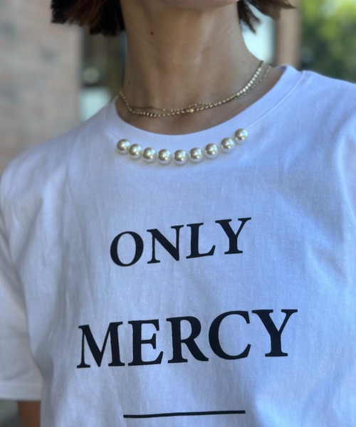 deux amour（ドゥーザムール）の「ONLY MERCY Tshirts（Tシャツ/カットソー・レディース・ホワイト/ブラック・FREE）」の18枚目の写真