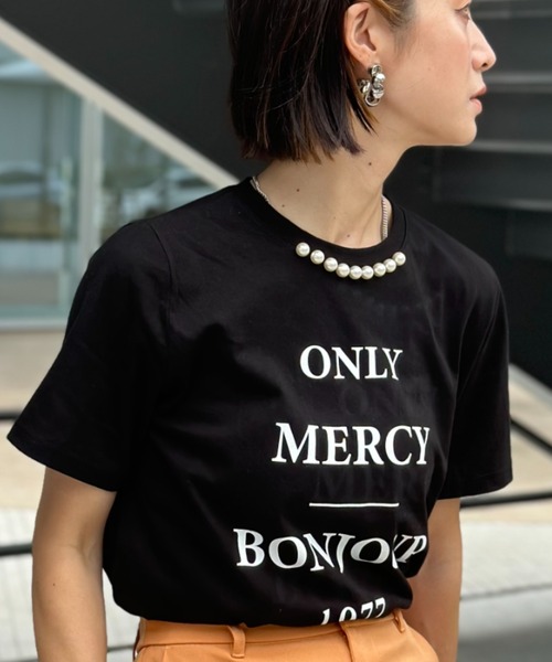 deux amour（ドゥーザムール）の「ONLY MERCY Tshirts（Tシャツ/カットソー・レディース・ホワイト/ブラック・FREE）」の16枚目の写真
