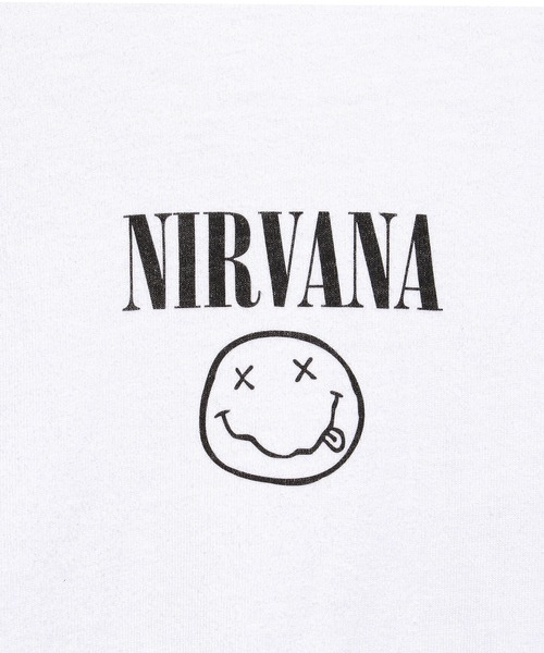 ＪＵＧＬＡＮＳ（ユグランス）の「【GOOD ROCK SPEED】NIRVANA ロングTシャツ/ニルヴァーナ（Tシャツ/カットソー・メンズ・ホワイト・M/XL/L）」の6枚目の写真