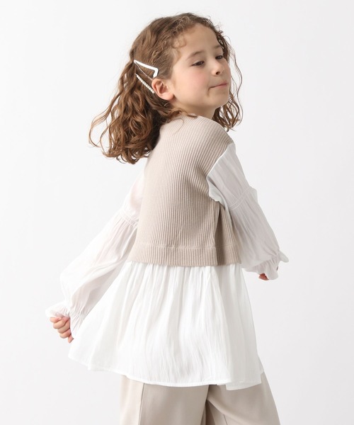 GLOBAL WORK（グローバルワーク）の「オシャラクドッキングプルオーバー長袖/キッズ/963015（その他トップス・キッズ・ブラック/ベージュ・100cm/110cm/120cm/130cm/140cm/150cm/160cm）」の14枚目の写真