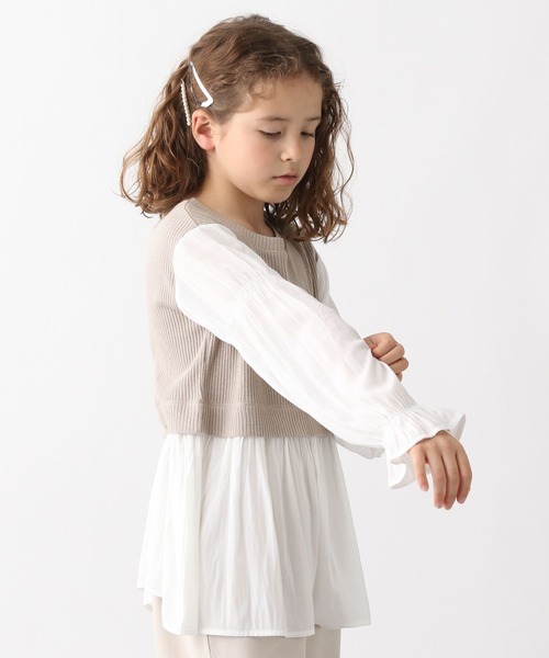 GLOBAL WORK（グローバルワーク）の「オシャラクドッキングプルオーバー長袖/キッズ/963015（その他トップス・キッズ・ブラック/ベージュ・100cm/110cm/120cm/130cm/140cm/150cm/160cm）」の17枚目の写真