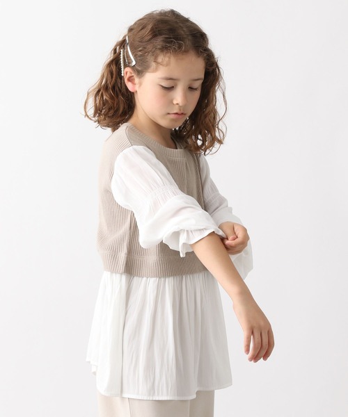 GLOBAL WORK（グローバルワーク）の「オシャラクドッキングプルオーバー長袖/キッズ/963015（その他トップス・キッズ・ブラック/ベージュ・100cm/110cm/120cm/130cm/140cm/150cm/160cm）」の19枚目の写真