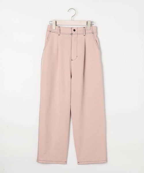 179/WG（イチナナキュウダブルジー）の「配色ステッチサルエルパンツ（その他パンツ・レディース・ピンク/ブラック/ブルー/オフホワイト・SMALL/MEDIUM）」の10枚目の写真