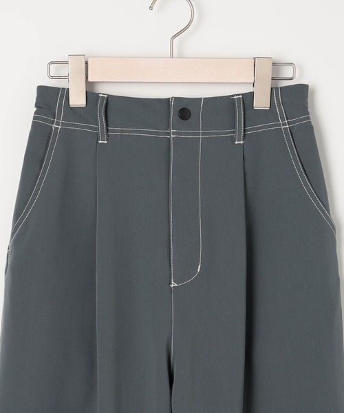 179/WG（イチナナキュウダブルジー）の「配色ステッチサルエルパンツ（その他パンツ・レディース・ピンク/ブラック/ブルー/オフホワイト・SMALL/MEDIUM）」の13枚目の写真