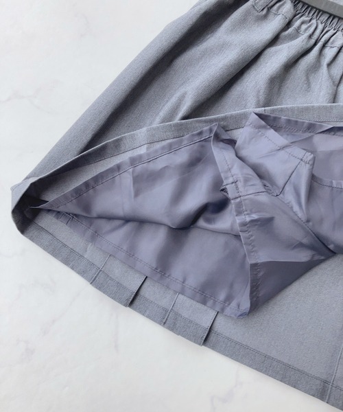 AS KNOW AS plus（アズノゥアズプラス）の「☆ベルト付プリーツミニスカート（スカート・レディース・ブラック/グレー/グレー系その他・FREE）」の5枚目の写真