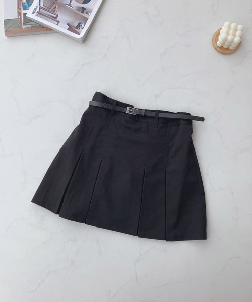 AS KNOW AS plus（アズノゥアズプラス）の「☆ベルト付プリーツミニスカート（スカート・レディース・ブラック/グレー/グレー系その他・FREE）」の14枚目の写真