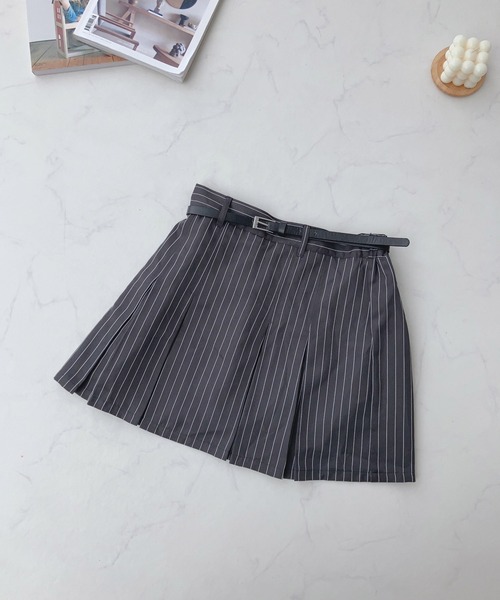 AS KNOW AS plus（アズノゥアズプラス）の「☆ベルト付プリーツミニスカート（スカート・レディース・ブラック/グレー/グレー系その他・FREE）」の15枚目の写真