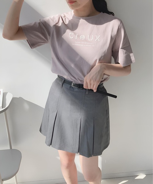 AS KNOW AS plus（アズノゥアズプラス）の「☆ベルト付プリーツミニスカート（スカート・レディース・ブラック/グレー/グレー系その他・FREE）」の13枚目の写真