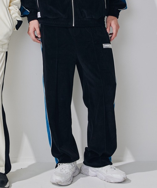 VISION STREET WEAR（ヴィジョンストリートウェア）の「【VISION STREET WEAR】セットアップ対応 ベロアトラックパンツ / カラージャージ（その他パンツ・レディース・ブルー/アイボリー/ブラック/ブラウン・MEDIUM/LARGE/X-LARGE）」の8枚目の写真