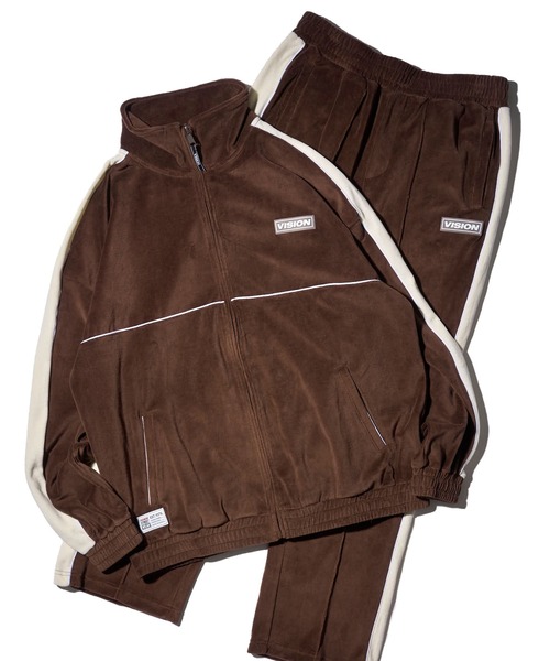 VISION STREET WEAR（ヴィジョンストリートウェア）の「【VISION STREET WEAR】セットアップ対応 ベロアトラックパンツ / カラージャージ（その他パンツ・レディース・ブルー/アイボリー/ブラック/ブラウン・MEDIUM/LARGE/X-LARGE）」の15枚目の写真