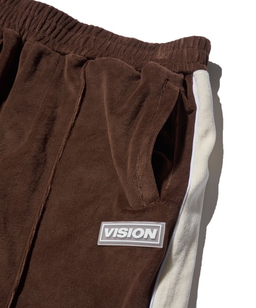 VISION STREET WEAR（ヴィジョンストリートウェア）の「【VISION STREET WEAR】セットアップ対応 ベロアトラックパンツ / カラージャージ（その他パンツ・レディース・ブルー/アイボリー/ブラック/ブラウン・MEDIUM/LARGE/X-LARGE）」の18枚目の写真