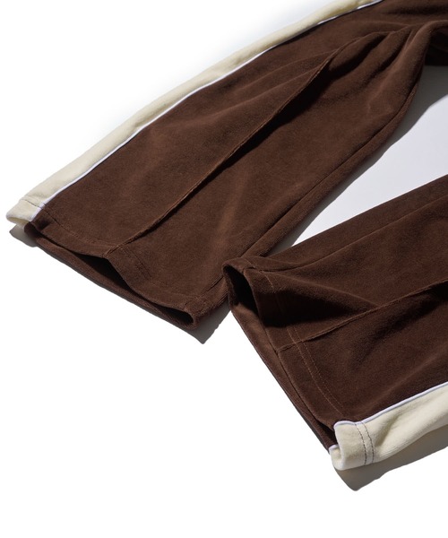 VISION STREET WEAR（ヴィジョンストリートウェア）の「【VISION STREET WEAR】セットアップ対応 ベロアトラックパンツ / カラージャージ（その他パンツ・レディース・ブルー/アイボリー/ブラック/ブラウン・MEDIUM/LARGE/X-LARGE）」の20枚目の写真