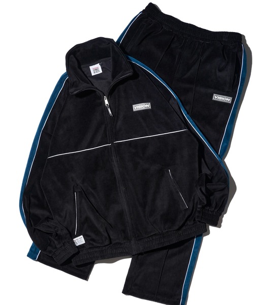 VISION STREET WEAR（ヴィジョンストリートウェア）の「【VISION STREET WEAR】セットアップ対応 ベロアトラックパンツ / カラージャージ（その他パンツ・レディース・ブルー/アイボリー/ブラック/ブラウン・MEDIUM/LARGE/X-LARGE）」の14枚目の写真